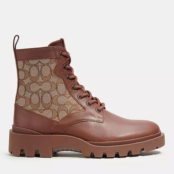 NEW! Citysole Boot 👢  with Signature Jacquard in Saddle/Khaki - Picture 3 of 5